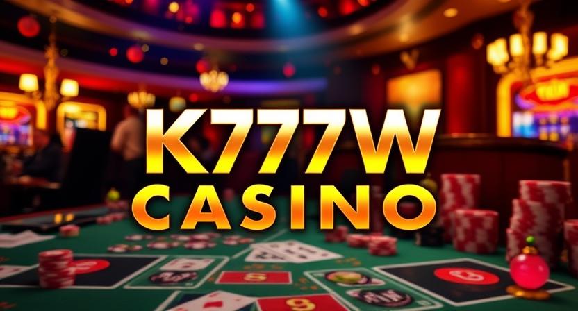 Live dealer streaming tables on K777W casino